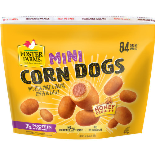 Foster Farms Corn Dogs, Mini, Honey Crunchy
