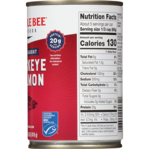 Bumble Bee Salmon, Sockeye