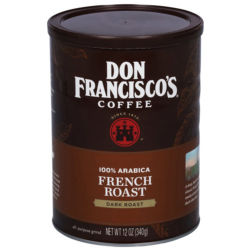 Don Francisco's Coffee, 100% Arabica, French Roast, Dark Roast