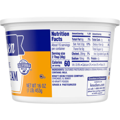 Knudsen Hampshire All Natural Sour Cream