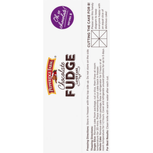 Pepperidge Farm Layer Cake, Chocolate Fudge