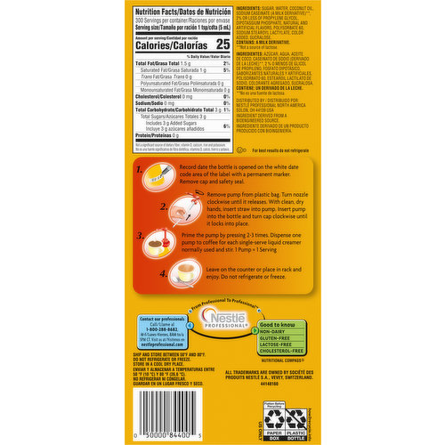 Coffee-Mate Coffee Creamer, Concentrated, Hazelnut