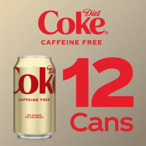 Diet Coke  Caffeine Free Soda Soft Drink, 12oz