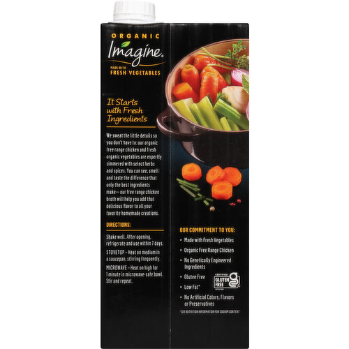 Imagine Chicken Broth, Organic, Free Range