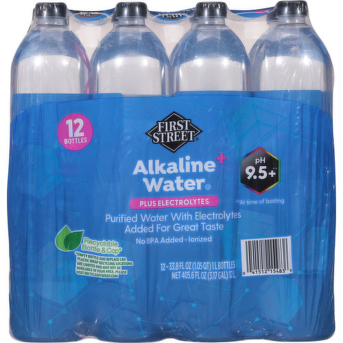 First Street Alkaline Water, Plus Electrolytes