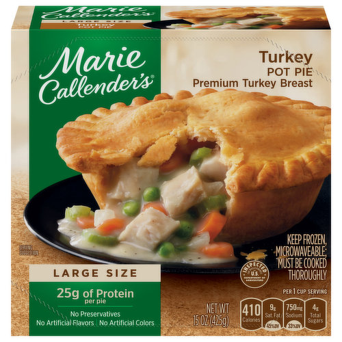 Marie Callender's Turkey Pot Pie Frozen Meal