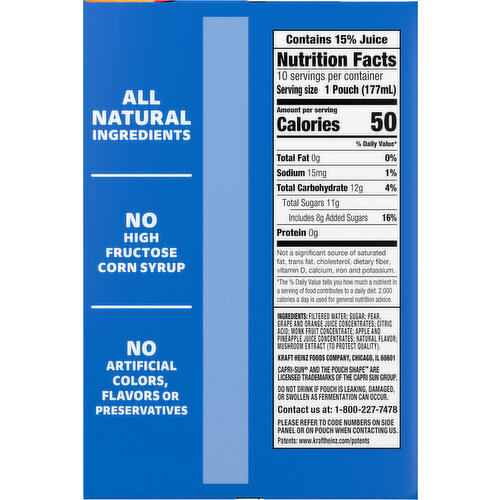 Capri Sun Fruit Punch Juice Drink Blend