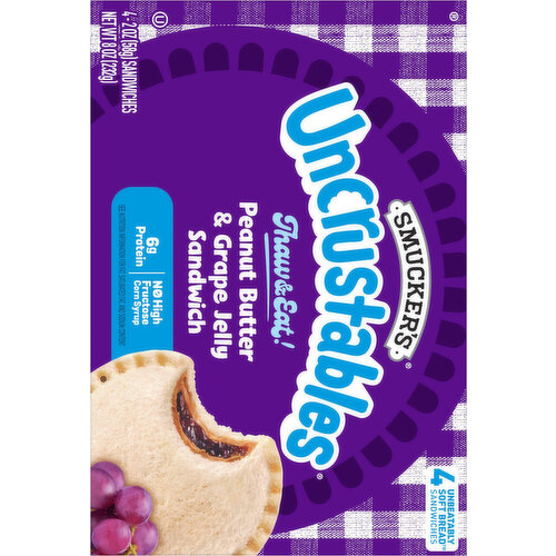 Smucker's Peanut Butter & Grape Jelly Sandwich