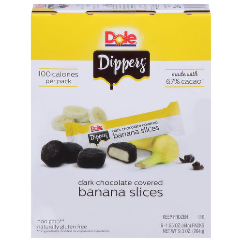 Dole Banana Slices, Dark Chocolate Covered