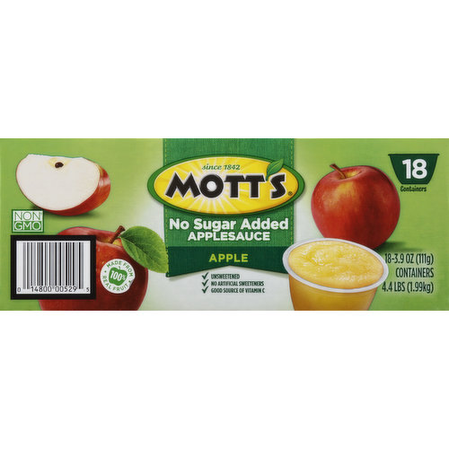 Mott's Apple Sauce, No Sugar Added