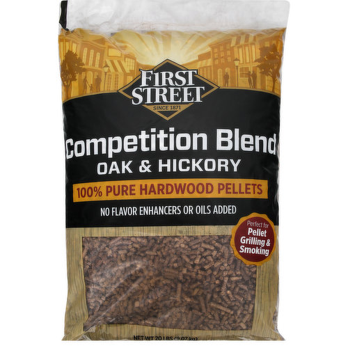 First Street Hardwood Pellets, Competition Blend, Oak & Hickory