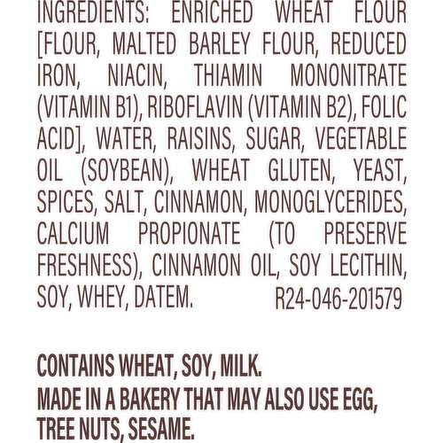 Thomas' Cinnamon Raisin Swirl Bread, 16 oz