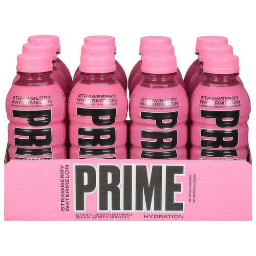 Prime Hydration Drink, Strawberry, Watermelon