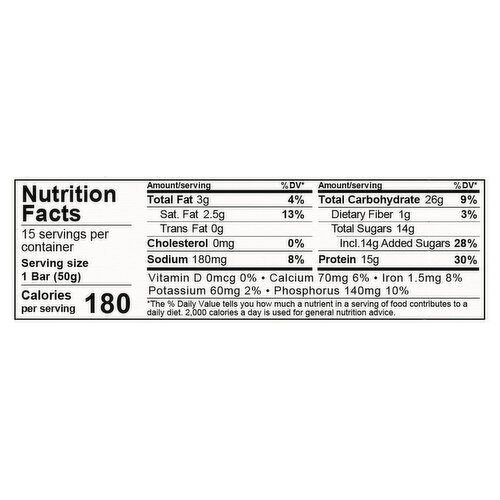 NuGo Original Dulce de Leche Flavor Protein Bars