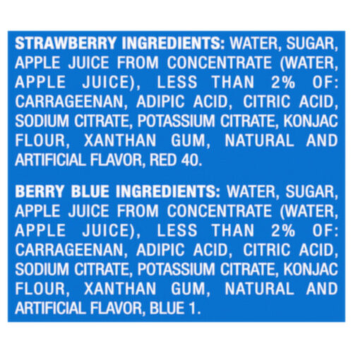 Snack Pack Strawberry/Berry Blue Juicy Gels Family Pack