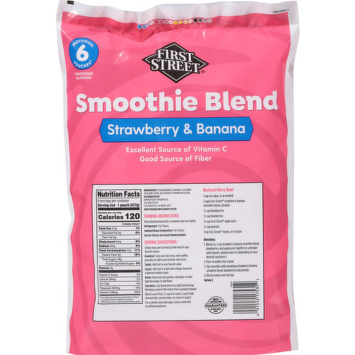 First Street Smoothie Blend, Strawberry & Banana