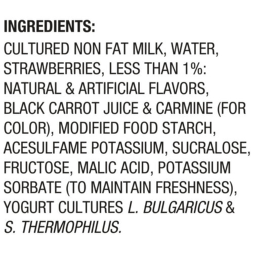 Light + Fit Strawberry Fat Free Greek Yogurt