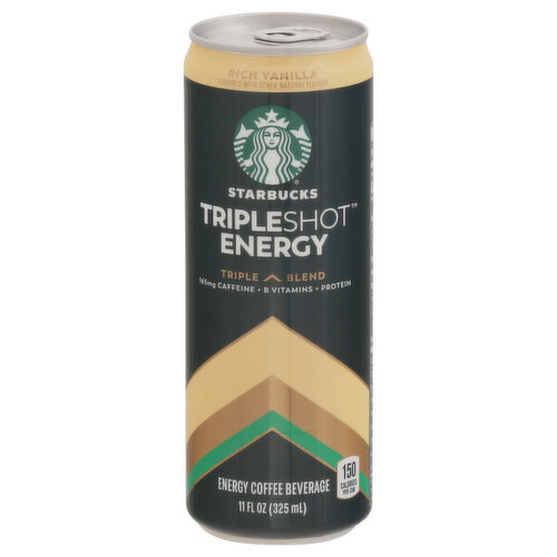Starbucks Coffee Beverage, Energy, Rich Vanilla, Triple Blend