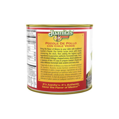 Juanita's Soup, Chicken & Hominy