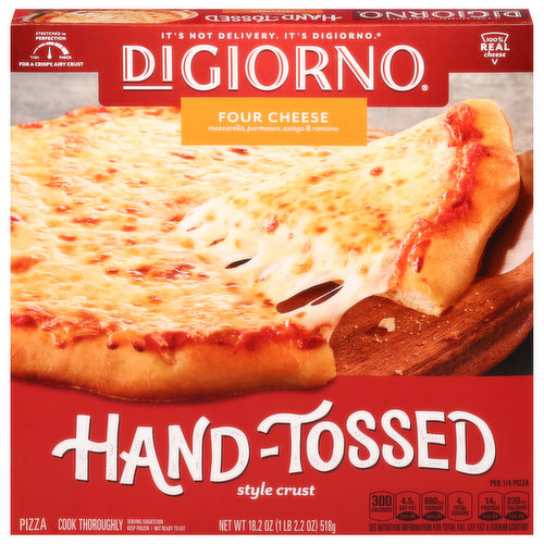 DiGiorno Pizza, Four Cheese, Hand-Tossed Style Crust