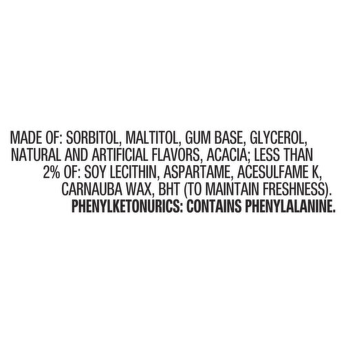 Eclipse Gum, Sugarfree, Peppermint