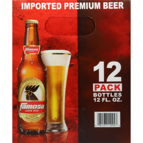 Famosa Beer, Lager, 12 Pack