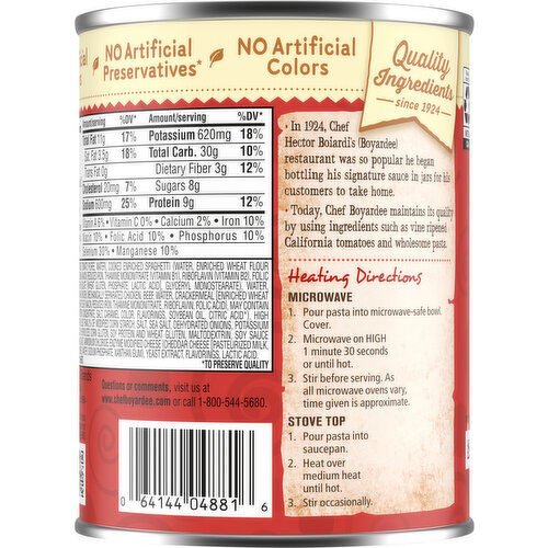 Chef Boyardee Mini Spaghetti & Meatballs