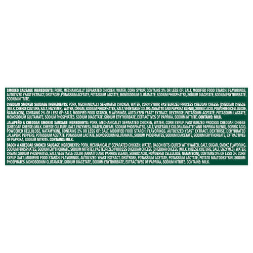 Eckrich Jalapeno & Cheddar Smoked Sausage Links