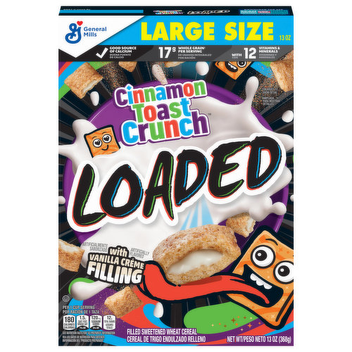 General Mills Cereal, Loaded, Vanilla, Large Size