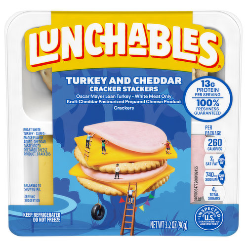 Lunchables Cracker Stackers, Turkey and Cheddar