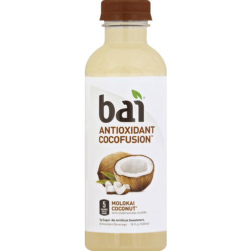 Bai Antioxidant Cocofusion, Molokai Coconut