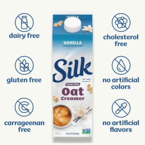 Silk Dairy Free Vanilla Oat Coffee Creamer