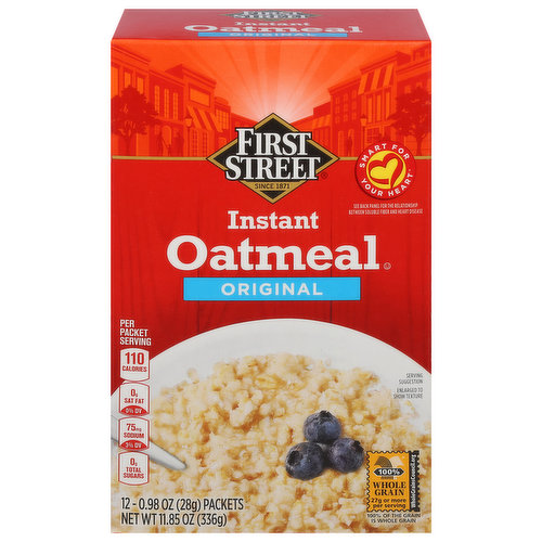First Street Oatmeal, Instant, Original
