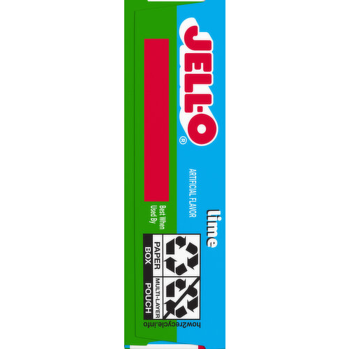 Jell-O Low Calorie Zero Sugar Lime Gelatin Dessert Family Size