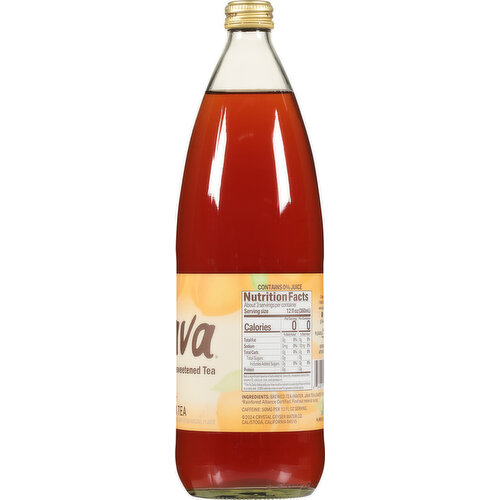 Tejava Black Tea, Peach Unsweetened