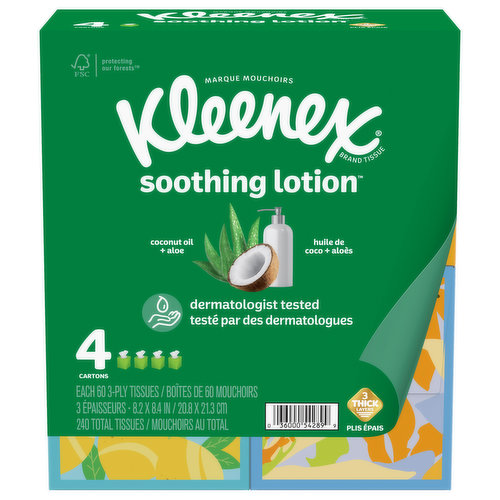 Kleenex Tissues, 3-Ply