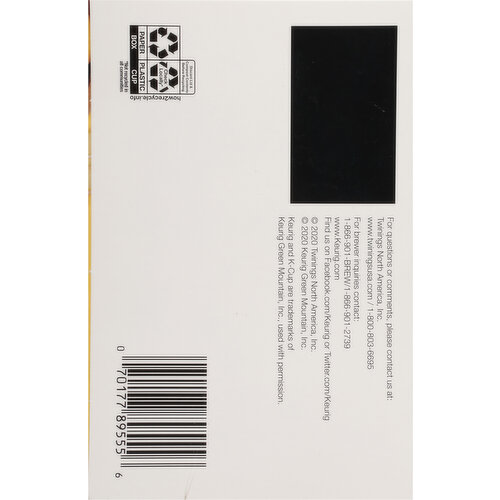 Twinings Flavoured Herbal Tea, Caffeine Free, Lemon & Ginger, K-Cup Pods