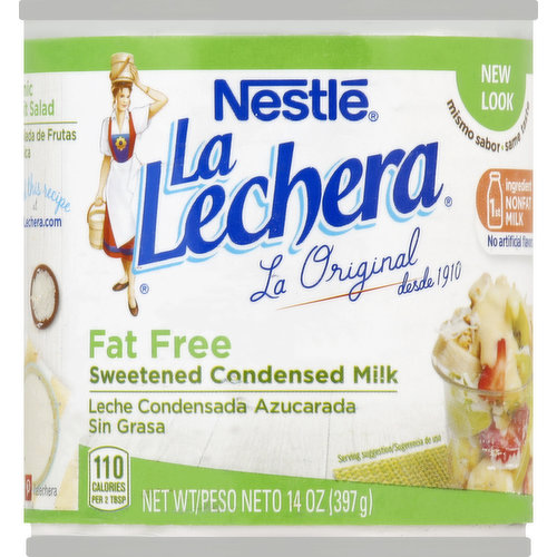 La Lechera Milk, Sweetened Condensed, Fat Free