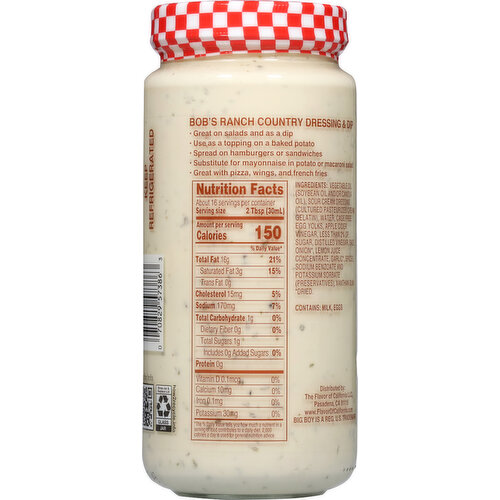 Bob's Ranch Country Salad Dressing & Dip
