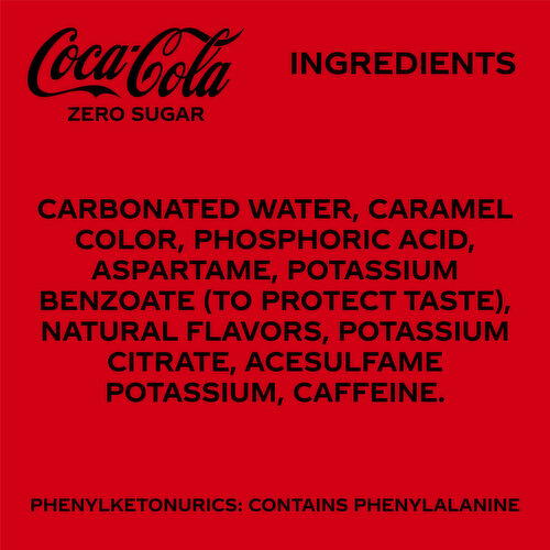 Coca-Cola Zero Sugar  Diet Soda Soft Drink