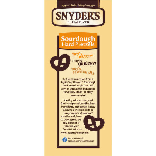 Snyder's of Hanover Hard Pretzels, Sourdough