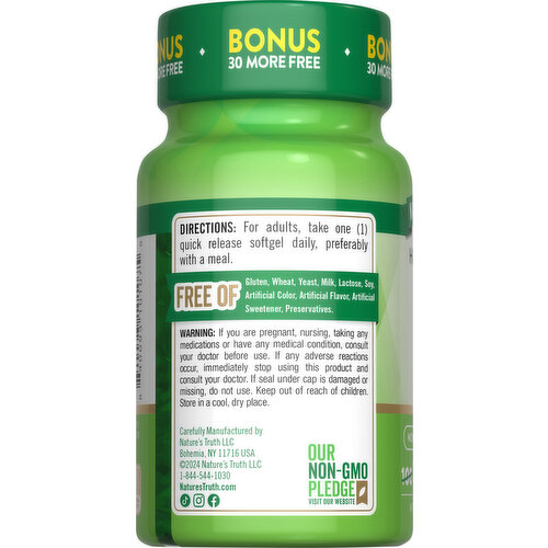Nature's Truth Softgels 125 mcg High Potency Vitamin D3