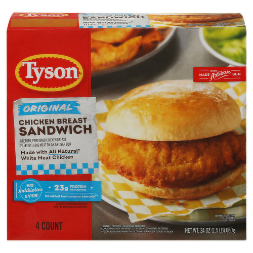 Tyson Sandwich, Chicken Breast, Original