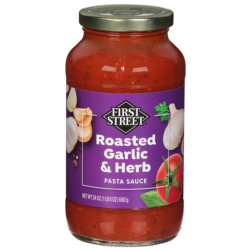 First Street Pasta Sauce, Roasted Garlic & Herb