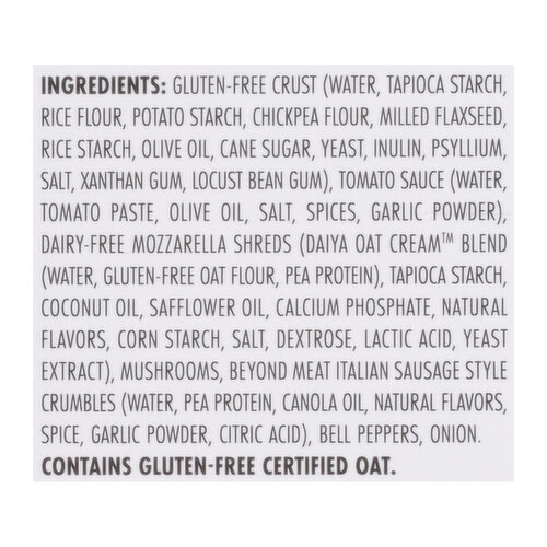 Daiya Pizza, Gluten-Free, Thin Crust, Supreme