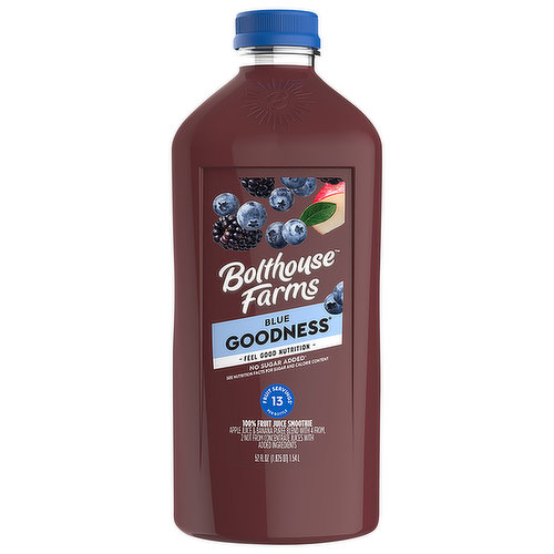 Bolthouse Farms 100% Fruit Juice Smoothie, Blue Goodness