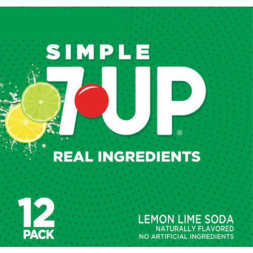 7-UP Soda, Lemon Lime, 12 Pack