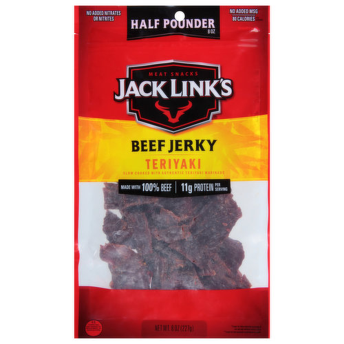 Jack Link's Beef Jerky, Teriyaki, Half Pounder