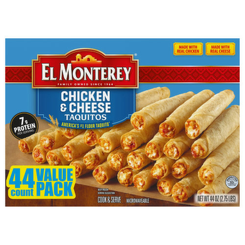 El Monterey Taquitos, Chicken & Cheese, Value Pack