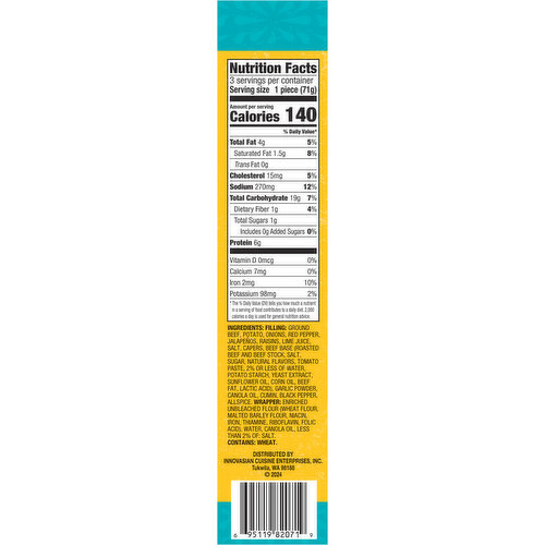 Del Corazon Side Beef Empanadas